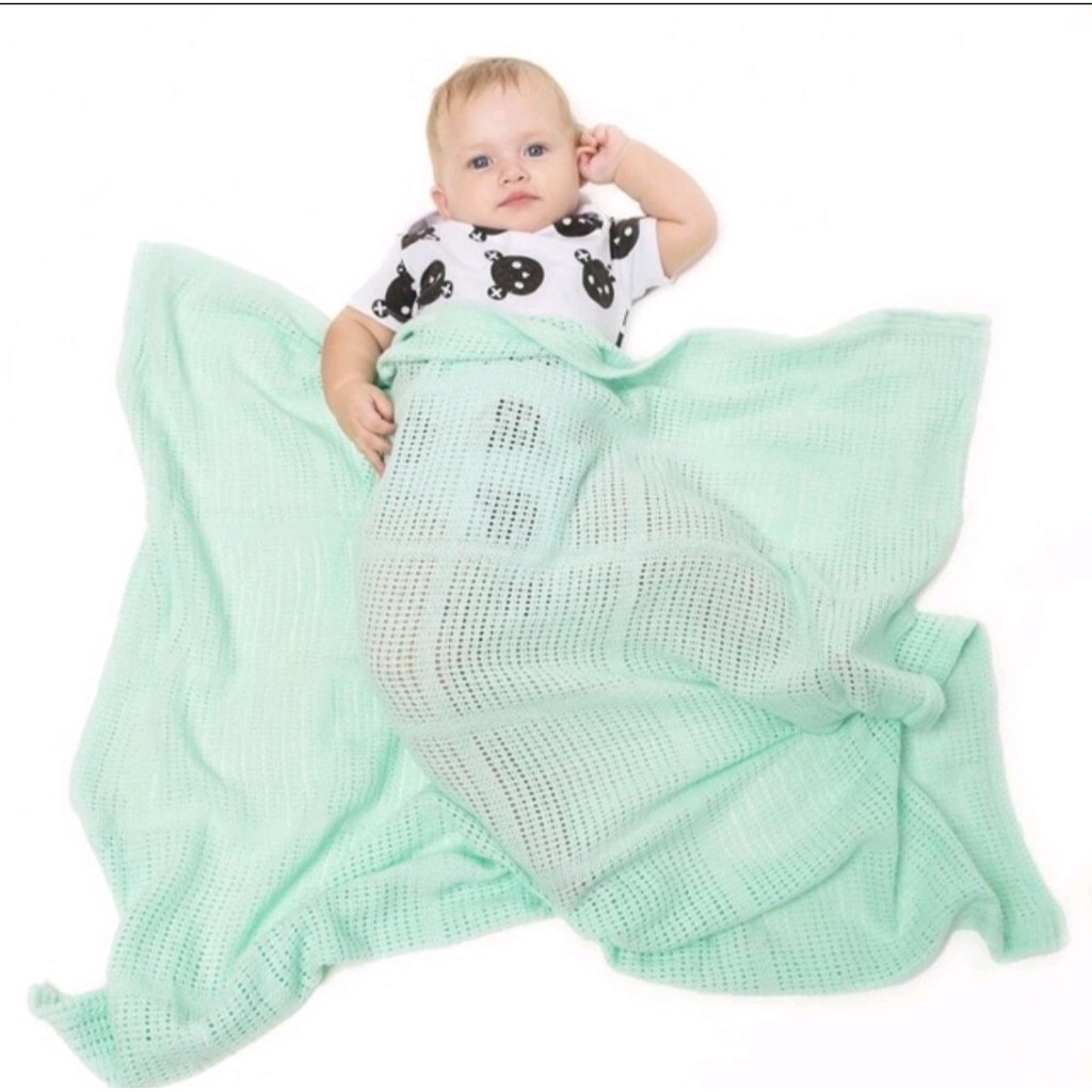 Chăn Lưới Sợi Tre Xuất Anh - Chăn Hè Cho Bé Bamboo Siêu Thoáng Mát Mamas&amp;Papas