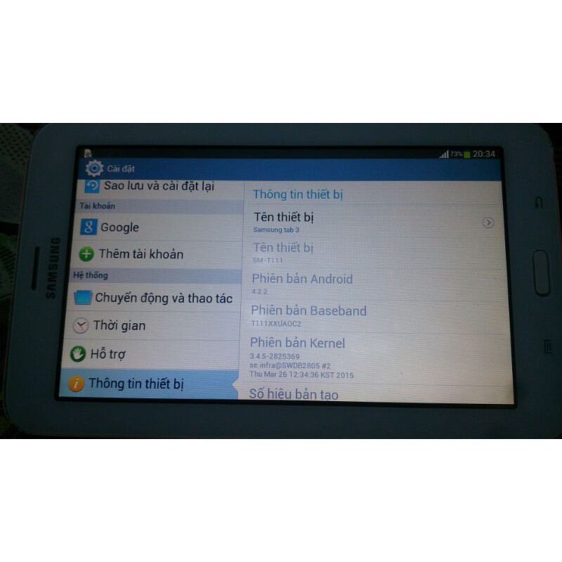 Thanh lý máy tính bảng Samsung Galaxy Tab 3 lite