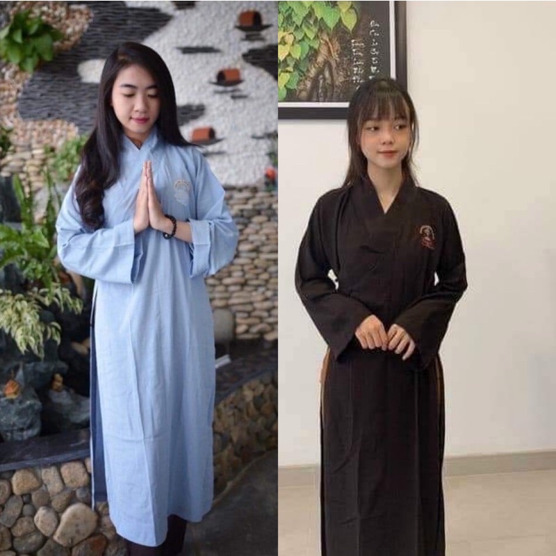 Quần Áo Phật Tử , Áo Tràng Đi Chùa #Áo Tràng Nam Nữ Mặc Mát