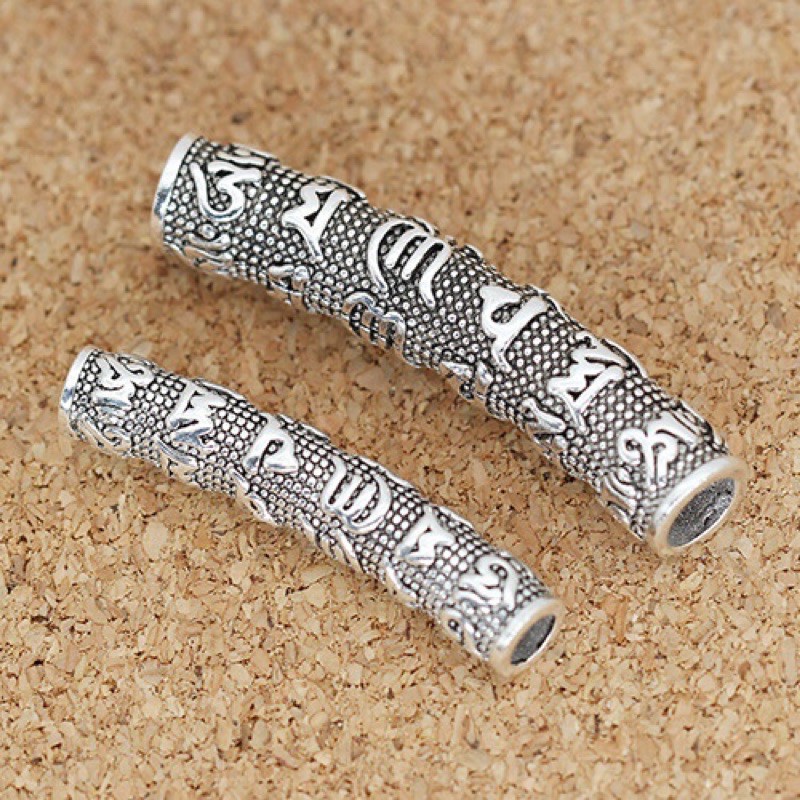 [GIÁ SỈ] Charm ống lục chú bằng BẠC cao cấp - Hàng  bạc loại 1 siêu đẹp PH233