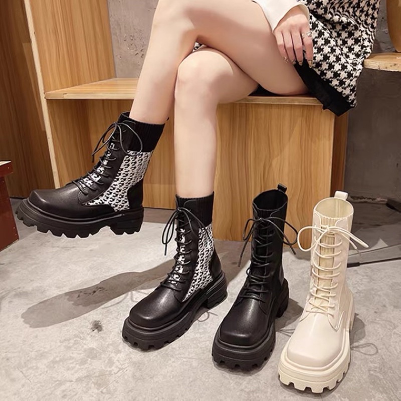 Order_ Giày Martin phối len năng động , khí chất , hàng hottrend