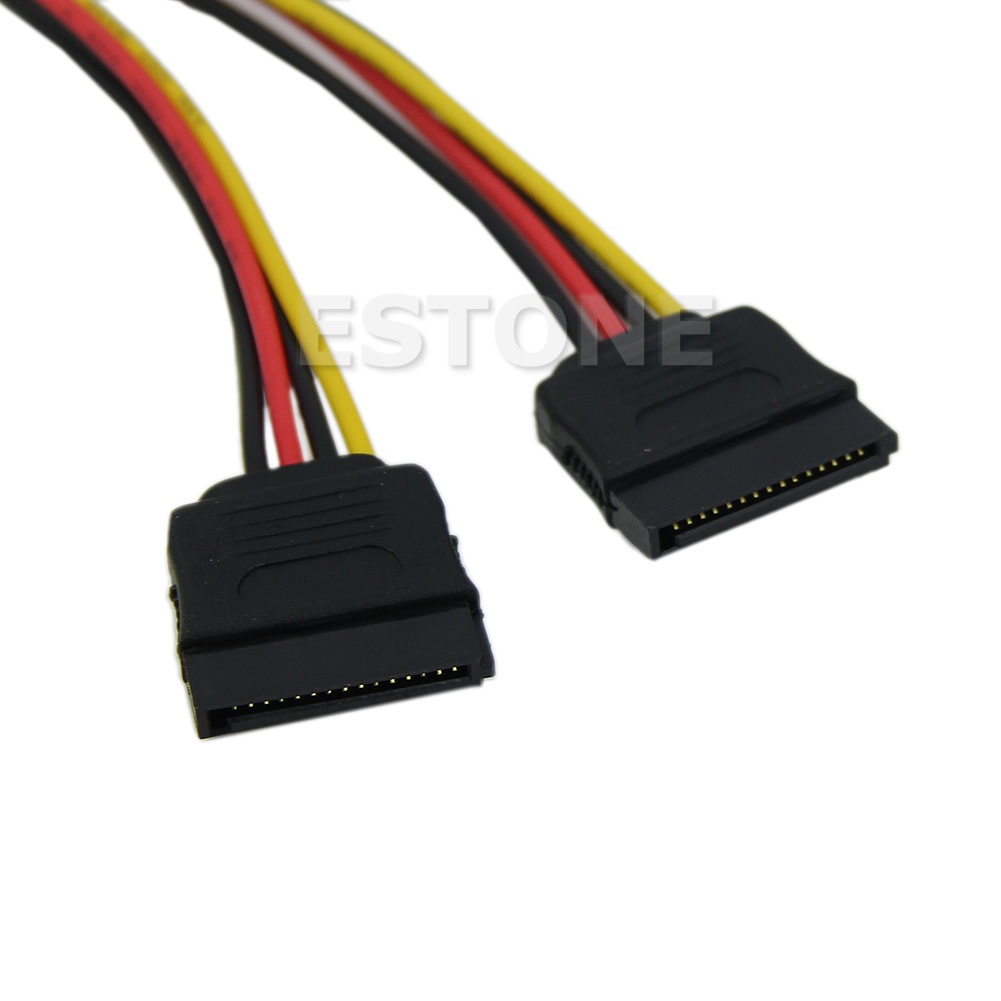 Cáp Nối Dài Chuyển Đổi Nguồn Ổ Cứng 15 Pin Sang 2xSATA 15 Pin Chuyên Dụng Chất Lượng Cao