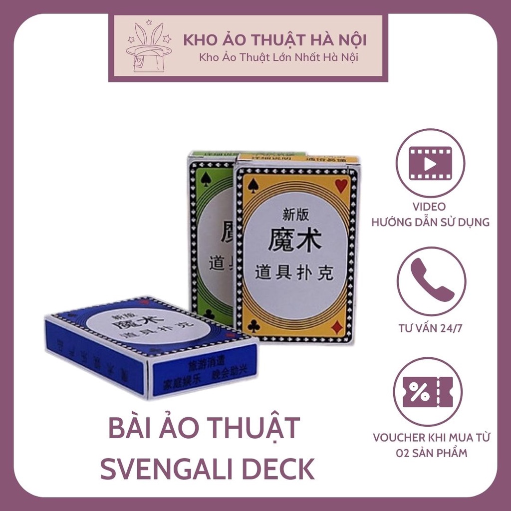 Bộ Bài Svengali Deck, Bài Ảo Thuật,Standard Playing Cards, Múa Bài