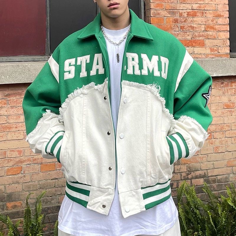 Áo khoác dạ phối bò 2 màu Xanh Dương -Xanh Lá ,áo 2 lớp  🍉🍉🍉