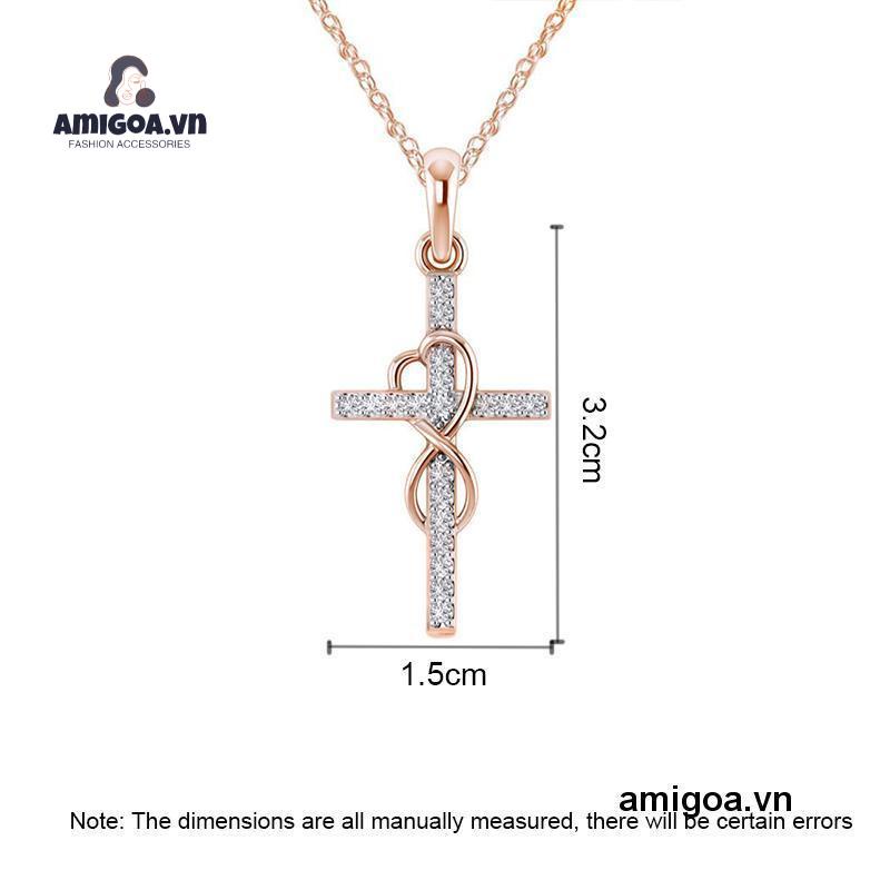 ✨✨Vòng cổ Mạ Bạc Hình Số 8 Đính Đá Kim Cương Nhân Tạo