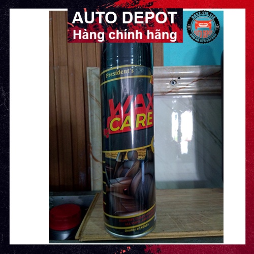 Bình xịt bóng, vệ sinh nội thất bề mặt da, gỗ cho ô tô Wax Care 3T 450ml hương cafe nhập chính hãng công nghệ Nhật Bản