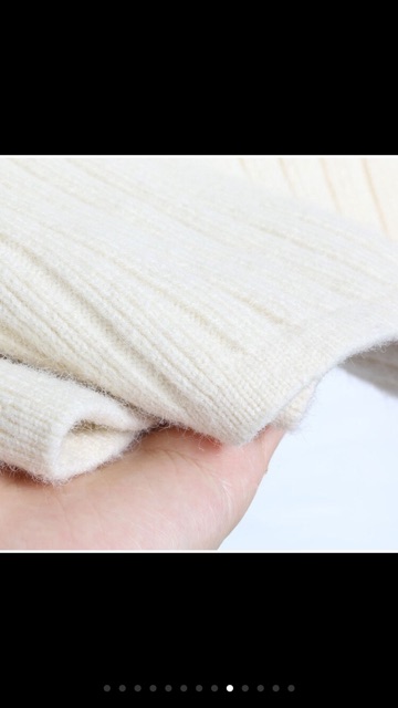 Chân váy len dài xẻ dày dặn