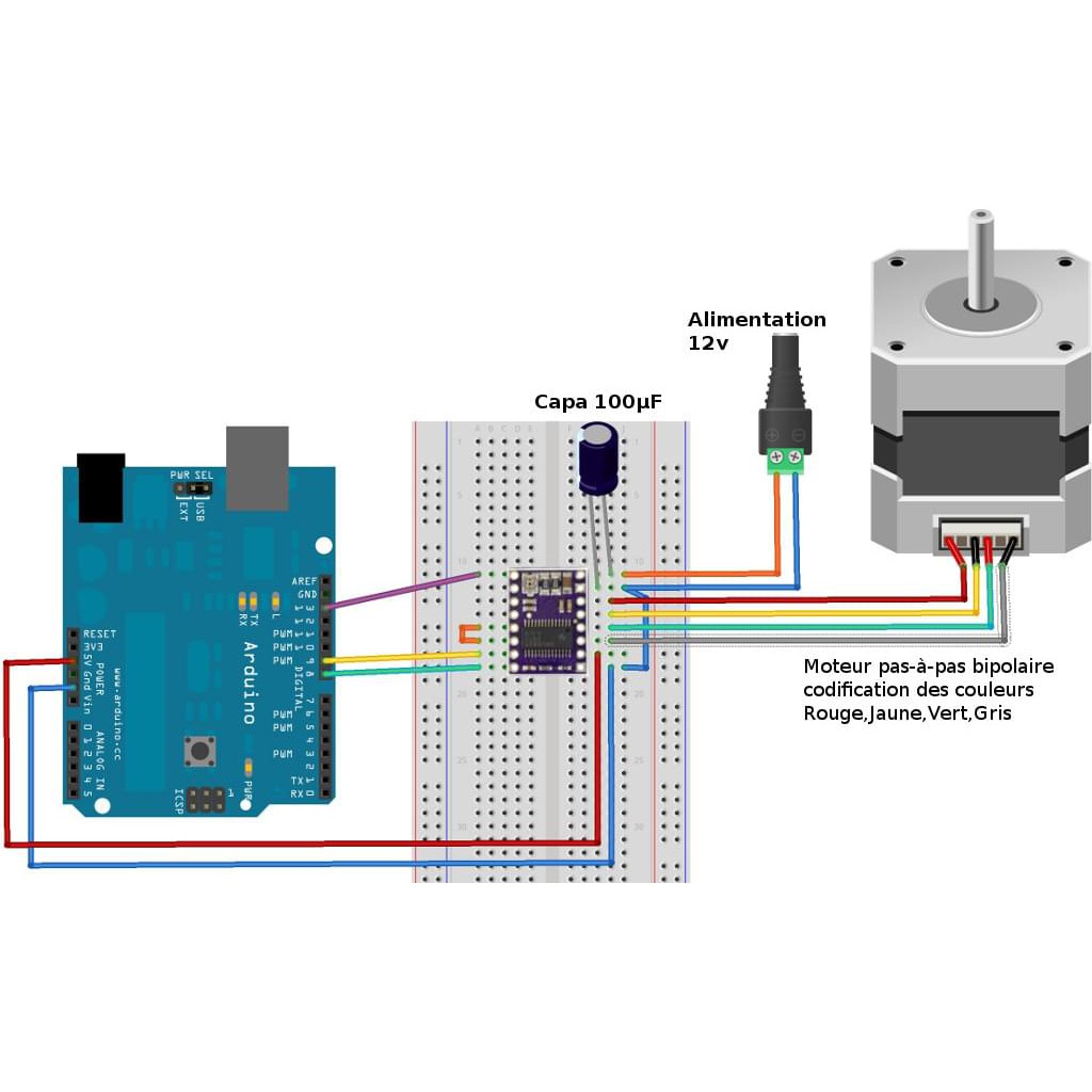 B0167 - Mạch Điều Khiển Động Cơ Bước DRV8825 - Kèm tản nhiệt