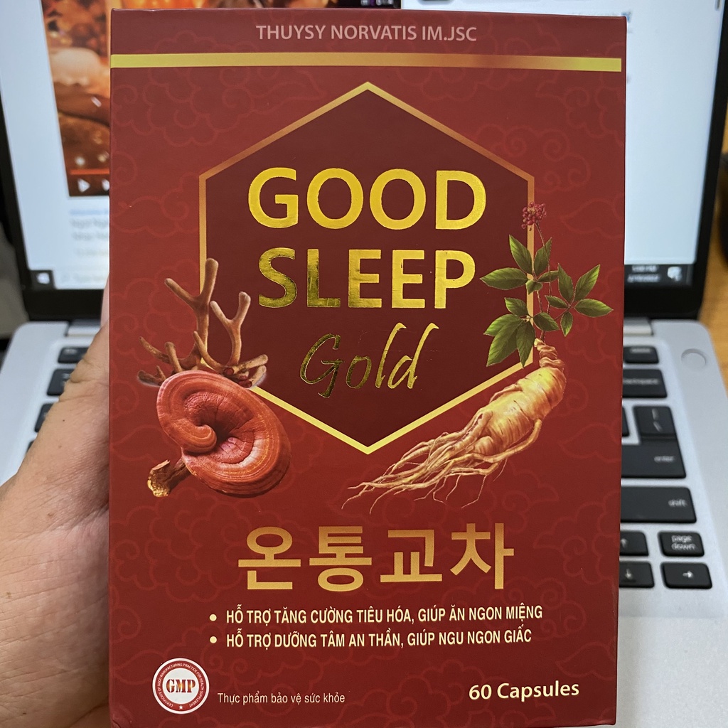 Viên uống GOOD SLEEP, giúp ăn ngon, ngủ ngon, hỗ trợ mất ngủ, bồi bổ cơ thể hộp 60 viên