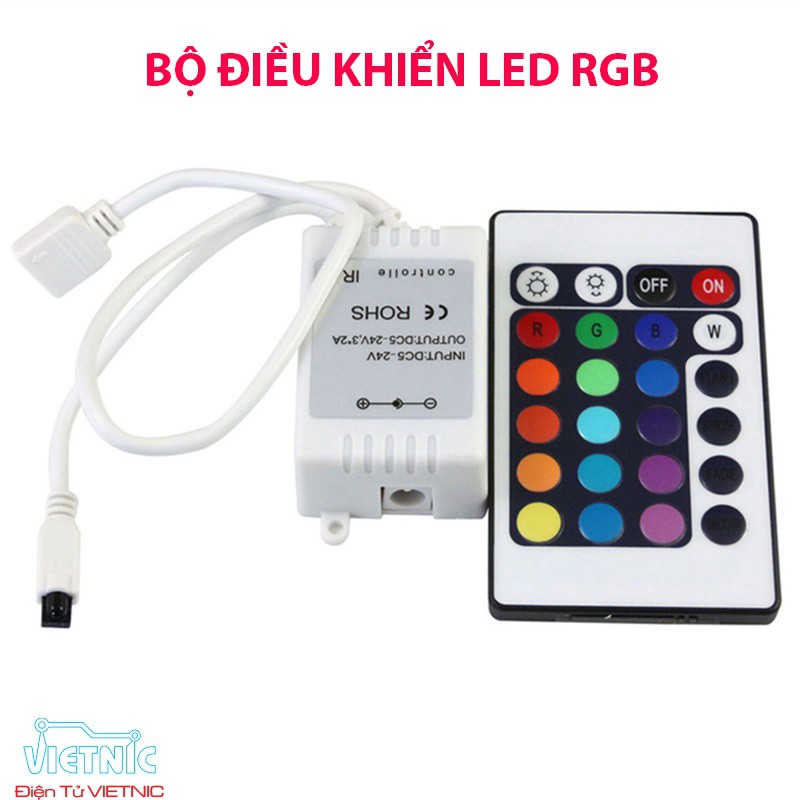 Led dây 5050 full màu RGB + Bộ điều khiển + Adapter 12v-5A