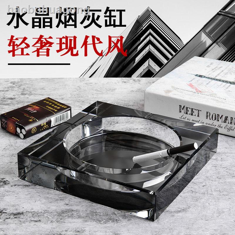 Gạt Tàn Thuốc Thủy Tinh Hình Vuông Sáng Tạo Thời Trang 11.29 [Buy and Get Free Mat]