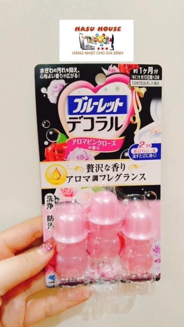 Set 3 lọ gel trang trí và tỏa hương bồn cầu Kobayashi Bluelet | Shopee Việt  Nam