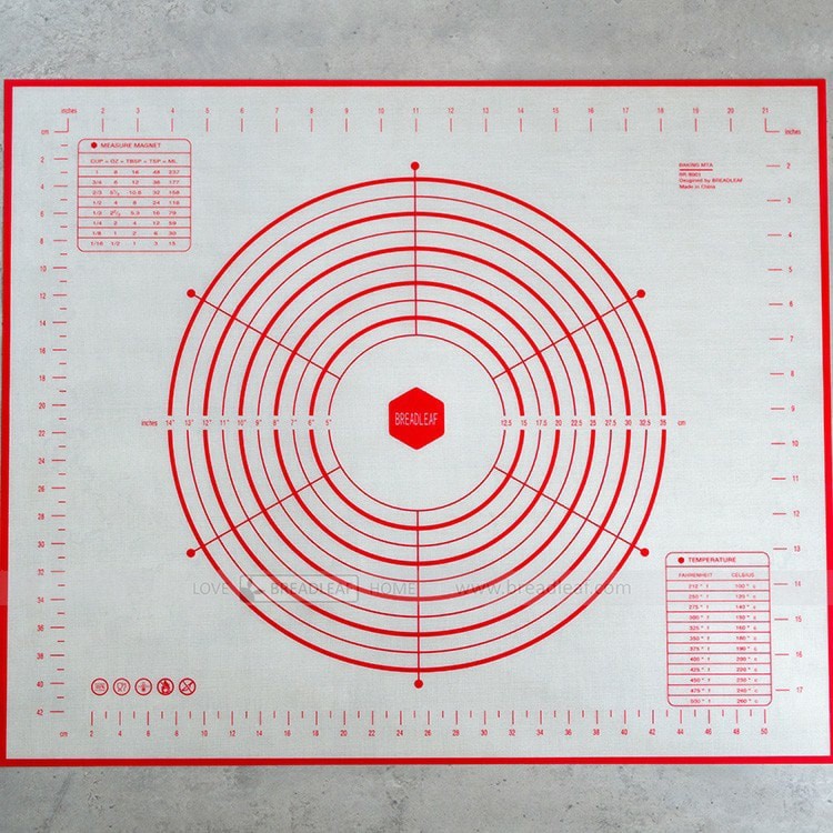 Tấm Nhồi Bột Silicon Breadleaf 60cm x 50cm