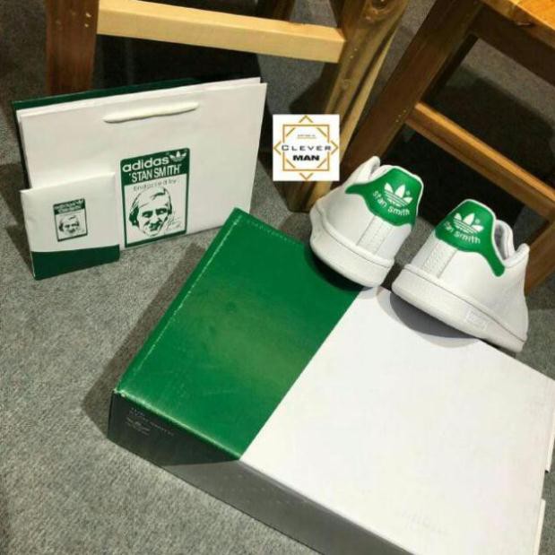 Giày thể thao STAN SMITH Trắng gót xanh (FULLBOX - CÓ SẴN) Giầy sneaker nam nữ trắng đủ size | BigBuy360 - bigbuy360.vn
