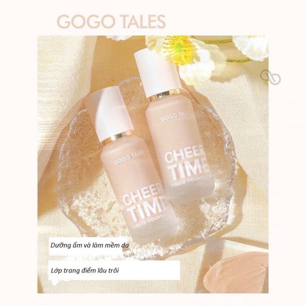 Kem Nền Gogo Tales Che Khuyết Điểm Mỏng Nhẹ Dạng Lỏng Cheer Time 35ml GT305 Nội Địa Trung