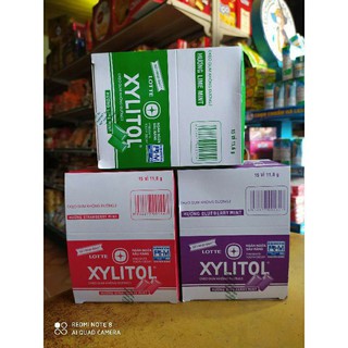 Hộp 15 vỉ kẹo gum không đường xylitol ( sỉ đồ ăn vặt)