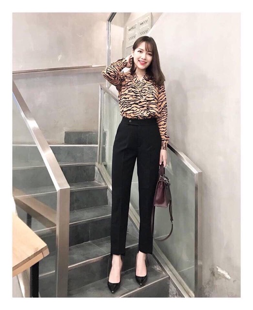 Quần baggy nữ, quần Tây công sở nữ chất tuyết mưa đẹp
