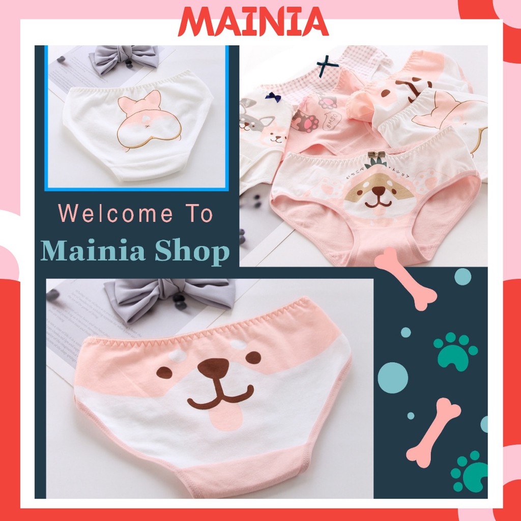 Quần Nữ Cotton Hoạt Hình 5 Kiểu Cún Yêu Quần Chíp Siêu Dễ Thương Hàng Loại 1 Cao Cấp Rẻ Đẹp Mainia Shop