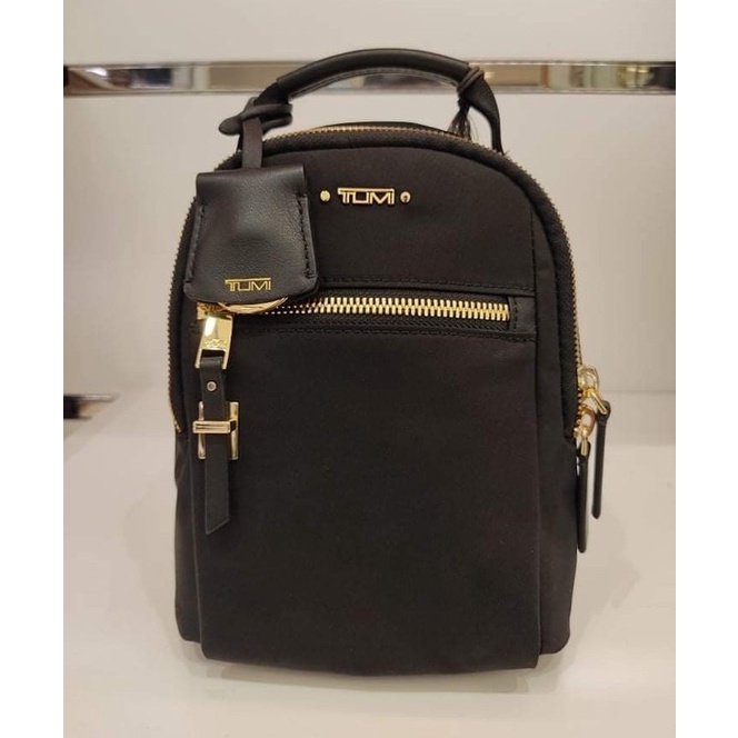 TNS-Balo mini  Tumie Serra backpack--đỏ đen navy classic