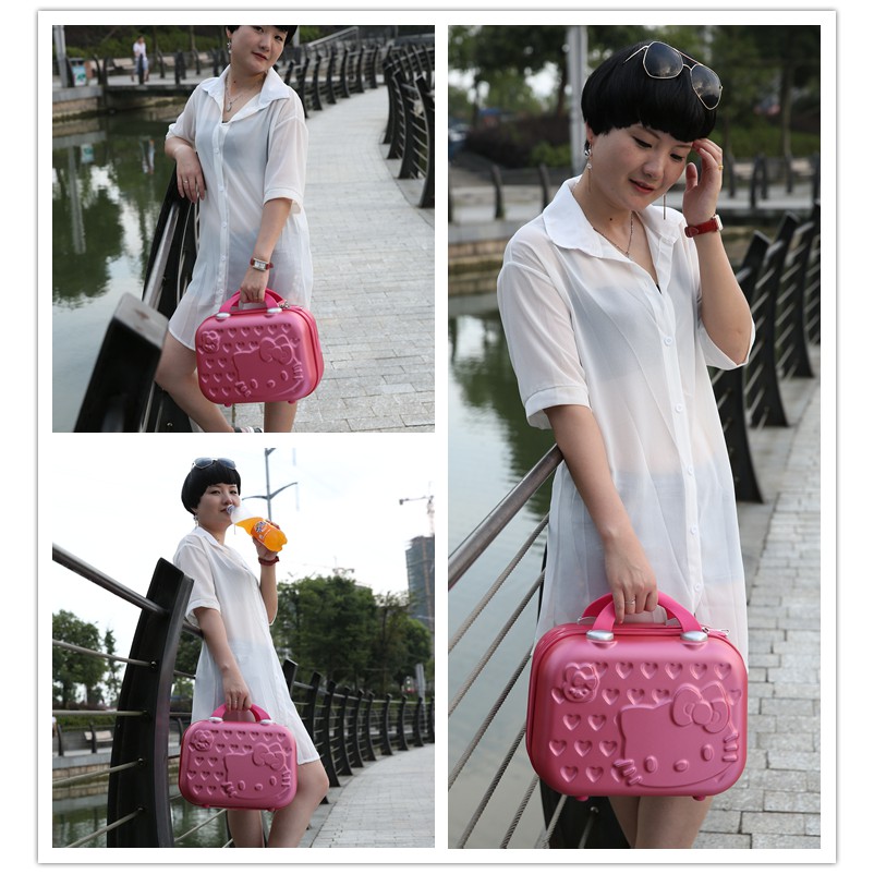 Cốp Hello Kitty hồng phấn, size 14