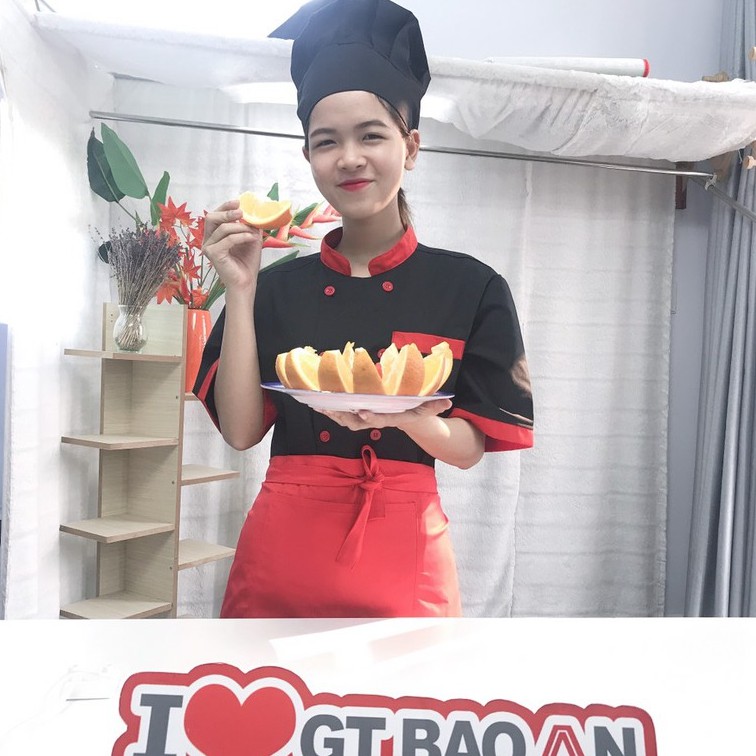 Áo Bếp Nam Nữ Tay Ngắn Đủ Màu - Áo Đầu Bếp Đồng Phục Nhà Hàng Mẫu Đẹp