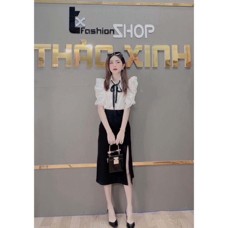 Chân váy xẻ tà cao hách dáng mẫu hót siêu xinh hàng loại 1