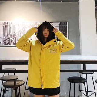 💕💕Áo Khoác Dù Vàng - Yellow Jacket Unisex ( + Hình Thật )