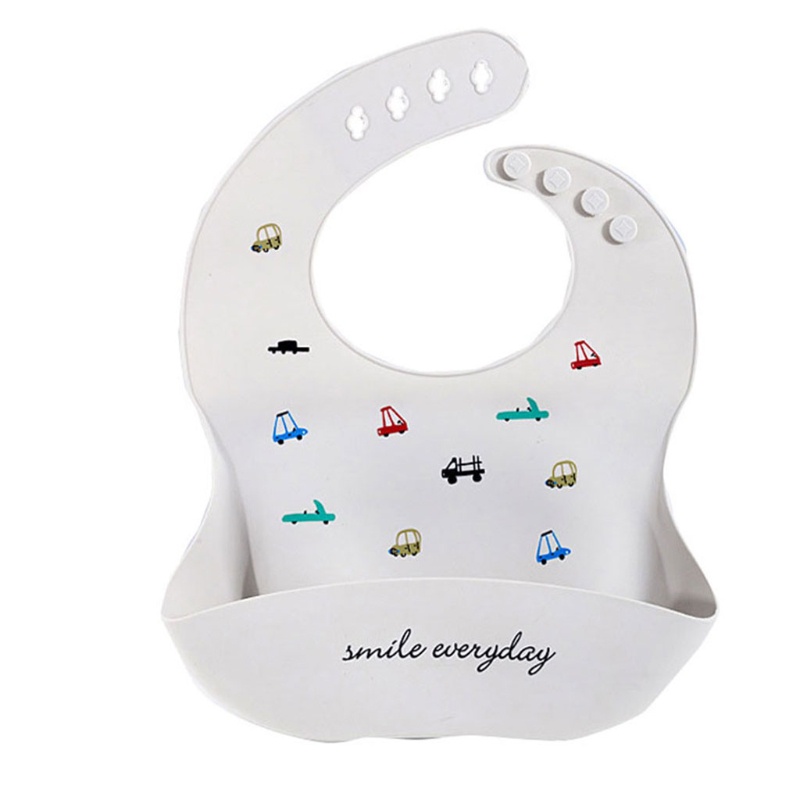 Yếm Ăn Silicone Thân Thiện Với Da Dành Cho Bé Trai Và Bé Gái