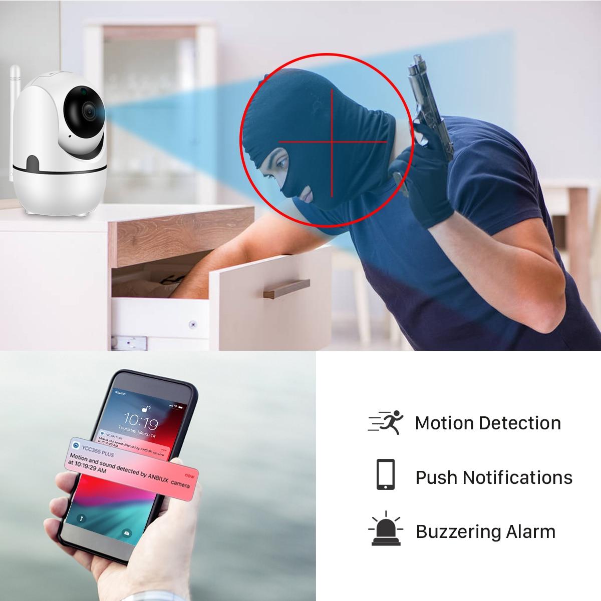 Camera CCTV EVKVO không dây theo dõi tự động FHD 3MP WIFI IP quan sát hồng ngoại ban đêm âm thanh hai chiều PTZ IP CCTV | BigBuy360 - bigbuy360.vn