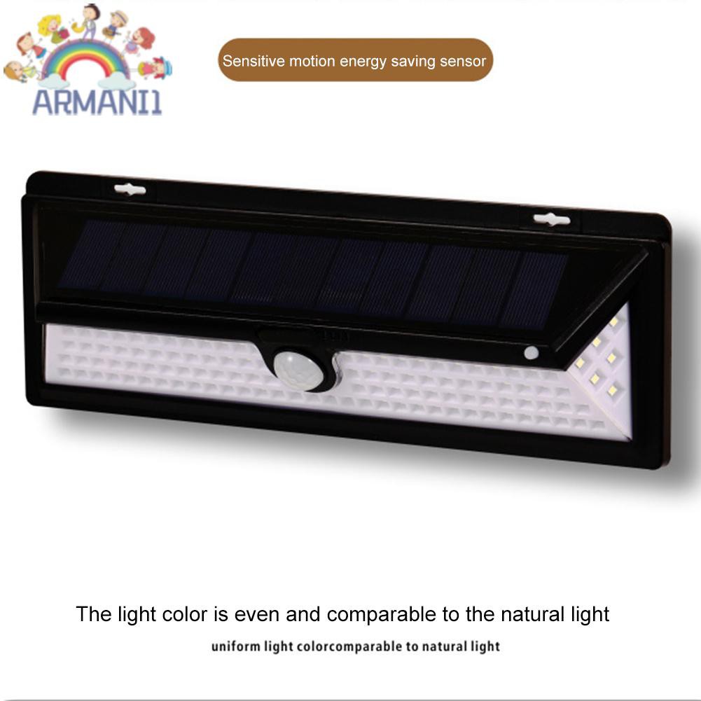 Armani 118 LED Solar Light Human Motion Sensor Lamps Outdoor Garden Wall Lights
