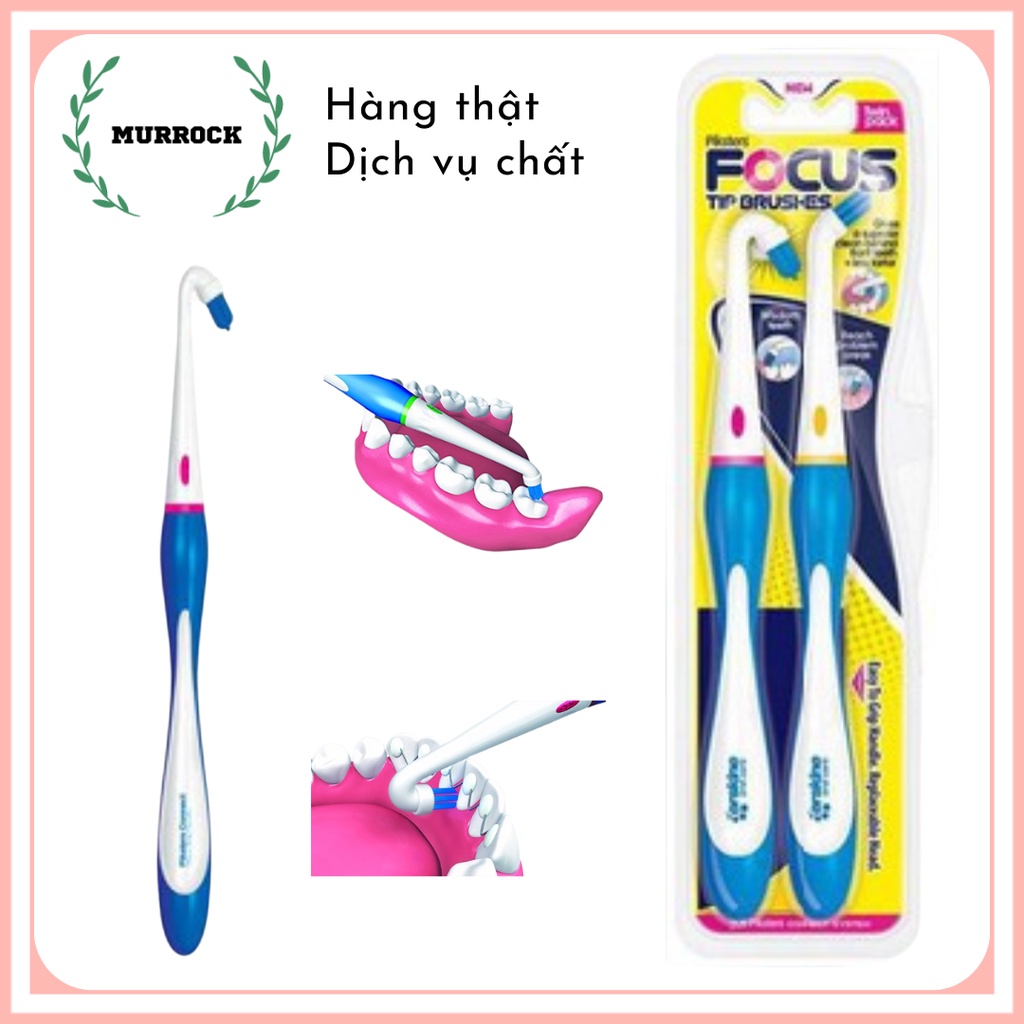 Cặp bàn chải đánh răng Piksters Focus Tip