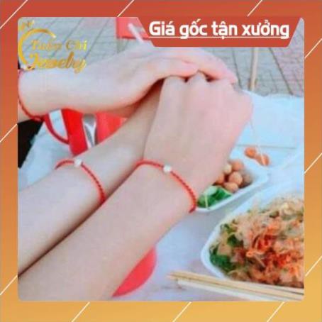 Vòng Tay Chỉ Đỏ ⚡SIÊU SALE⚡ Lắc Tay Chỉ Đỏ Dây Lụa Xoắn, May Mắn, Kết Hợp Bi Bạc Ta Xinh Xắn Free Ship Toan quoc