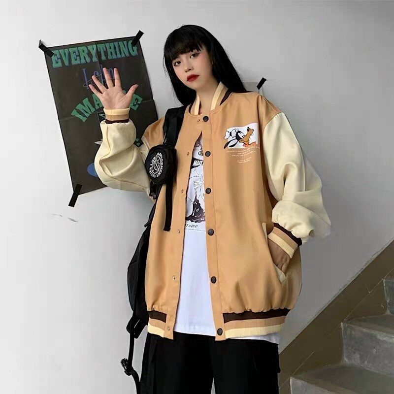 Áo khoác dù bomber form rộng | BigBuy360 - bigbuy360.vn