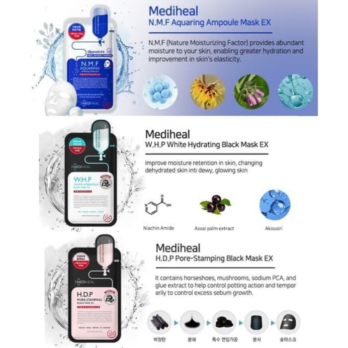 Mặt Nạ Tinh Chất Dưỡng Da Mediheal Ampoule Mask EX 25ml - Mediheal Chính Hãng