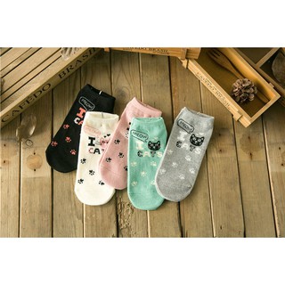 Tất nữ, vớ nữ, socks nữ mèo dễ thương đáng yêu