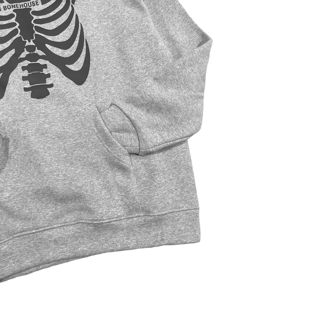 Áo hoodie local brand chính hãng, hoodie unisex form rộng Bone GRAY