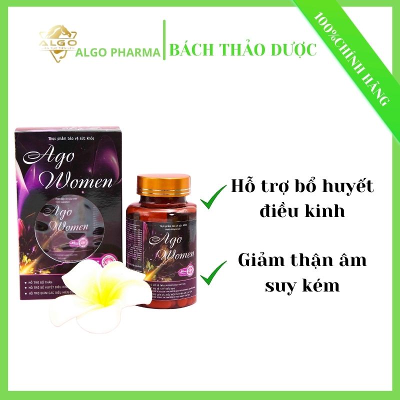 AGO WOMEN – HỖ TRỢ TĂNG CƯỜNG CẢI THIỆN SINH LÝ Ở NỮ GIỚI