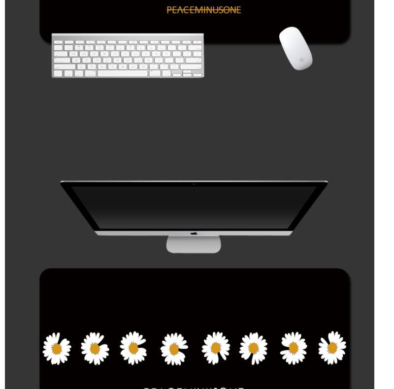 ☾❄☬☽GD G-Dragon same style little Daisy black personalized super fashion brand overlocked mouse pad computer keyboard no