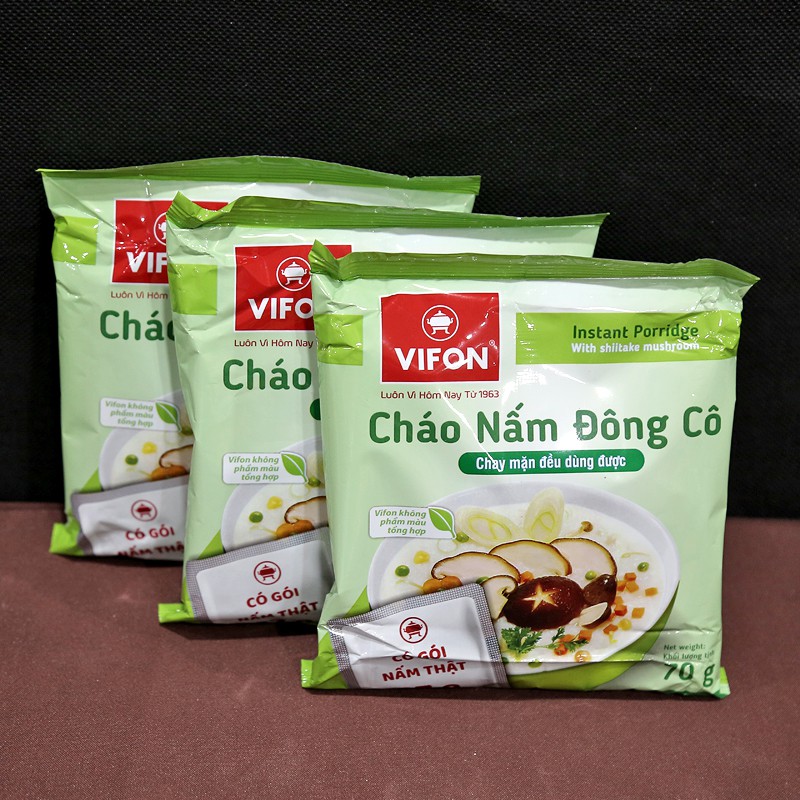 Thực Phẩm Chay - Cháo Nấm Đông Cô Vifon, Gói 70gr