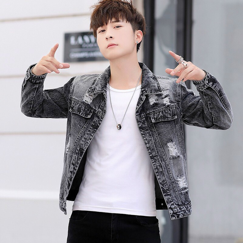 Áo Khoác Jean Nam ❤️FREESHIP❤️ Áo Khoác Bò Nam Thời Trang Chuẩn Hàng Shop Tô Tồ Shop - AKJN8