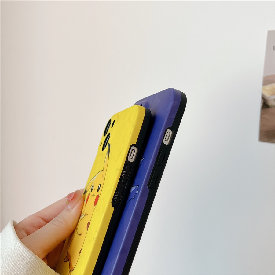 Iphone Ốp Điện Thoại Silicon Họa Tiết pokemon & pikachu & squirtle Cho Iphone15 pro max 14 pro max 13 pro max 12 pro max 11