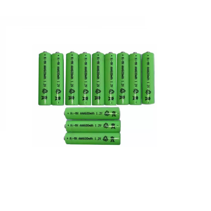 Bộ 12 Pin sạc Ni-Mh AAA 600mAh 1.2V,pin tiểu nhỏ,pin đũa