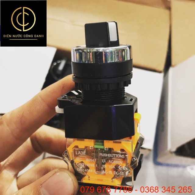 Công tắc xoay công nghiệp 2 nấc xoay on và off