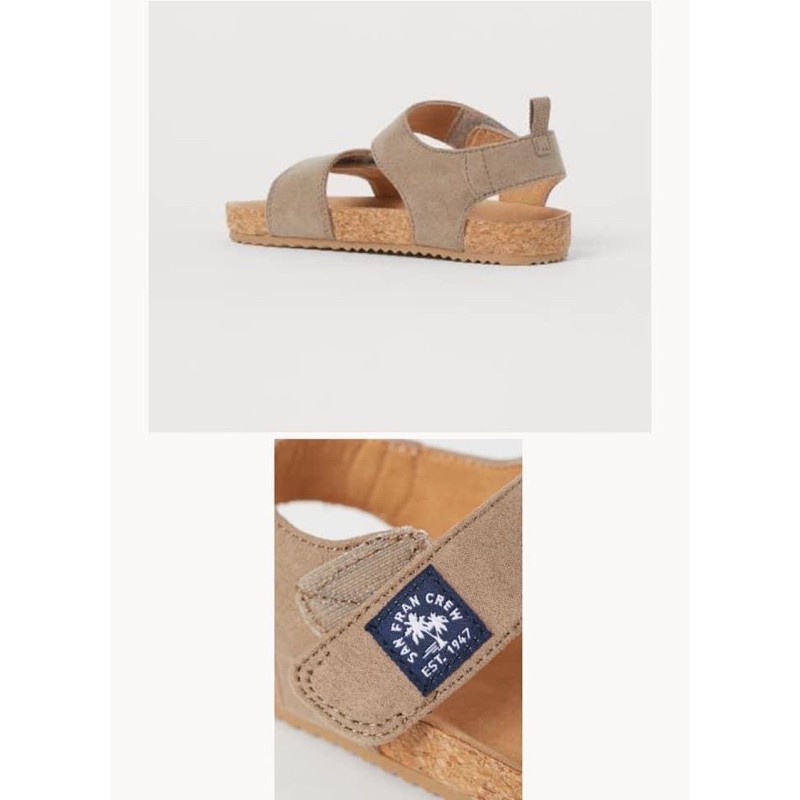 Sandal HM màu nâu tây
