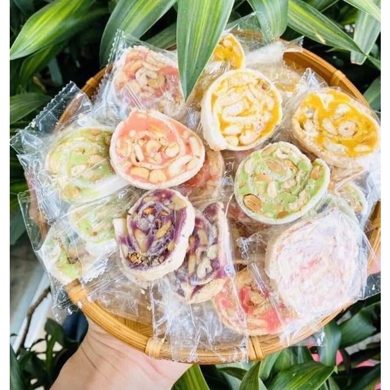 [Có sẵn] [Rẻ vô địch] [Ảnh thật] kẹo dừa cuộn mix nhiều vị_ TÚI 500GRAM
