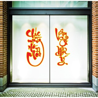 Decal Tết cô cậu