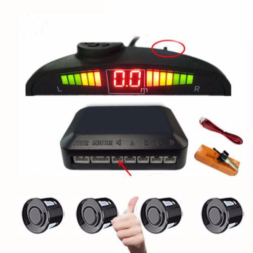 Cảm biến lùi 4 mắt ô tô cảnh báo va chạm, lùi xe an toàn, đầy đủ màu sắc