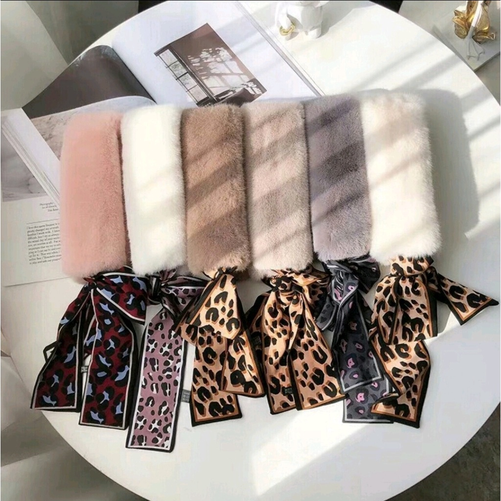 Khăn quàng cổ lông dây lụa xinh xắn cao cấp cho bạn gái, khăn lông cừu, khăn lụa