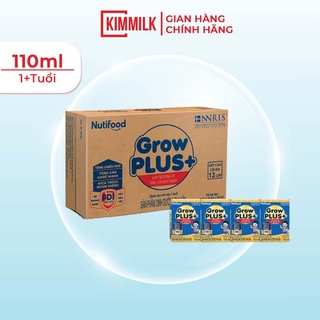 Thùng sữa bột pha sẵn NUTI GROW PLUS XANH 48 hộp