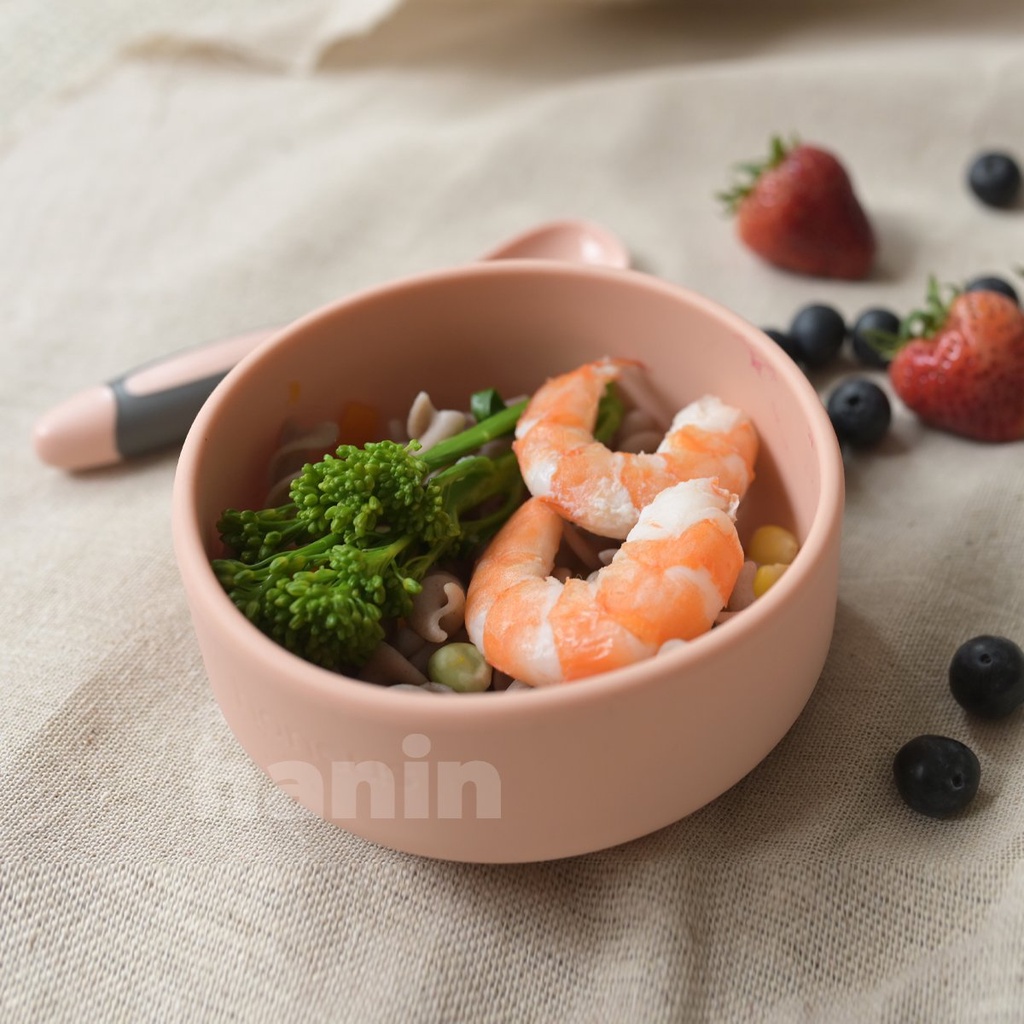 Bát ăn dặm Silicon đế chống trượt Toddler cho bé - Thương hiệu Hanin Baby - Tô ăn dặm cho bé